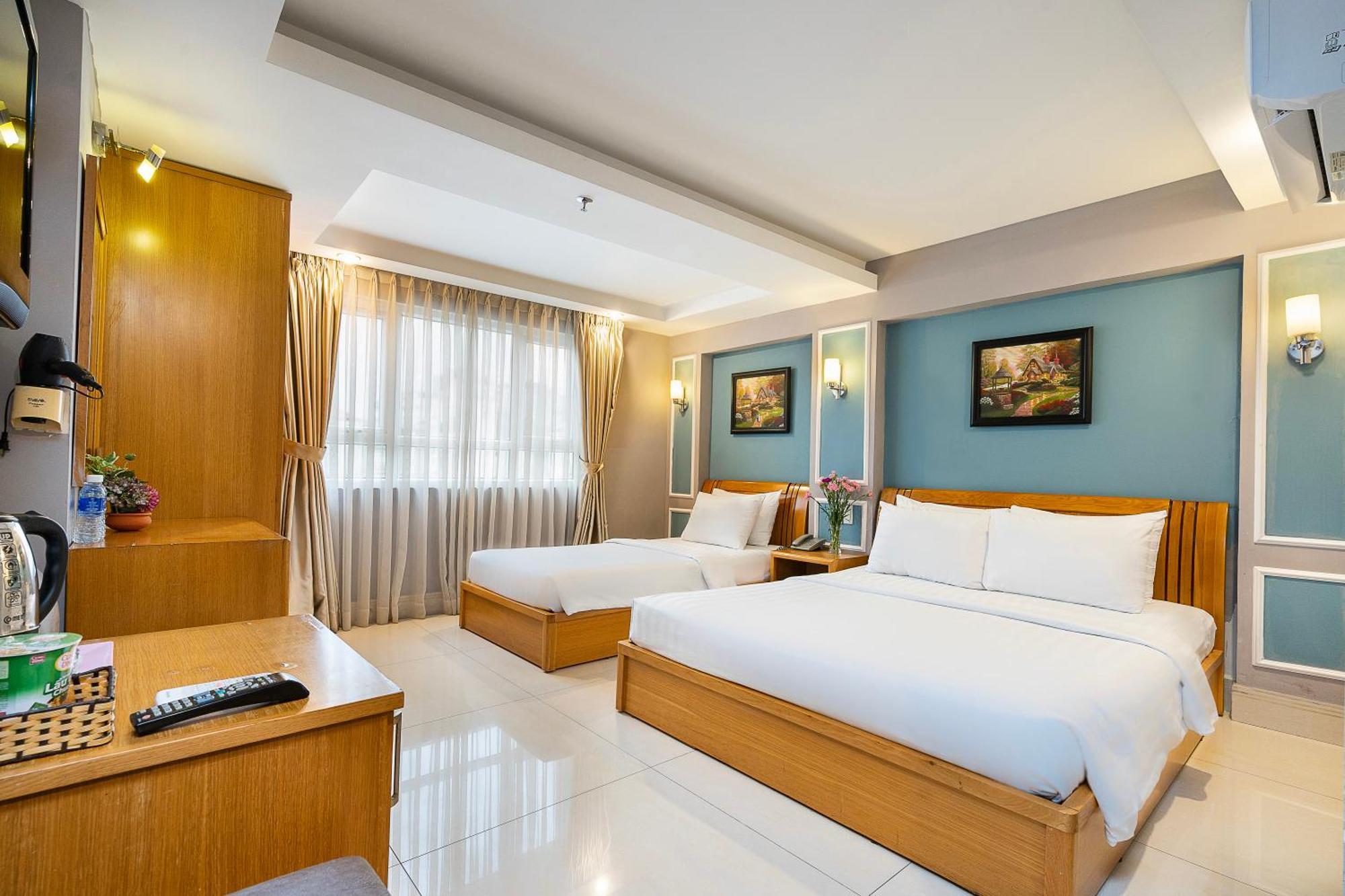 הו צ'י מין סיטי Lucky Star Hotel 146 Nguyen Trai מראה חיצוני תמונה