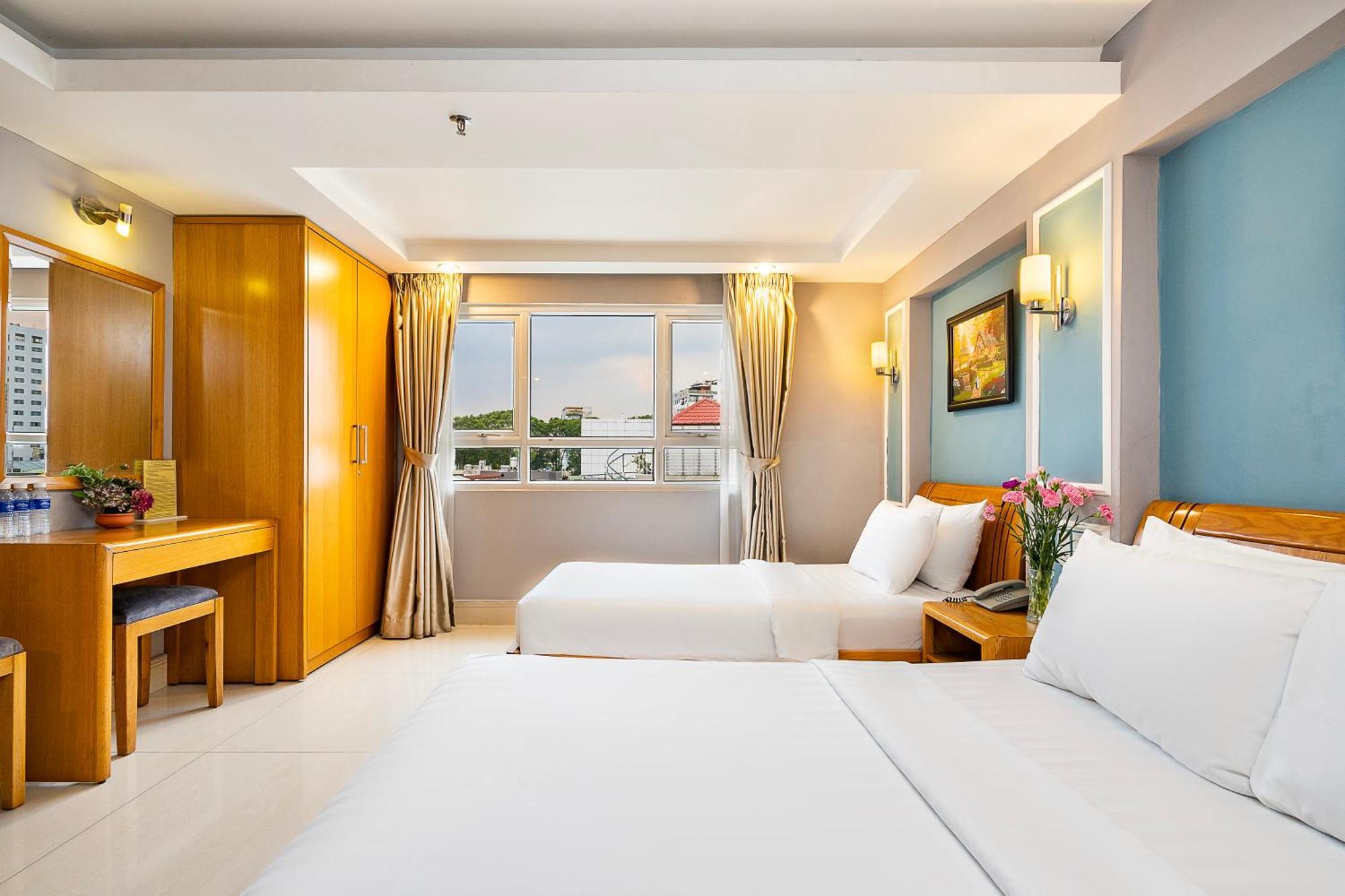 הו צ'י מין סיטי Lucky Star Hotel 146 Nguyen Trai מראה חיצוני תמונה